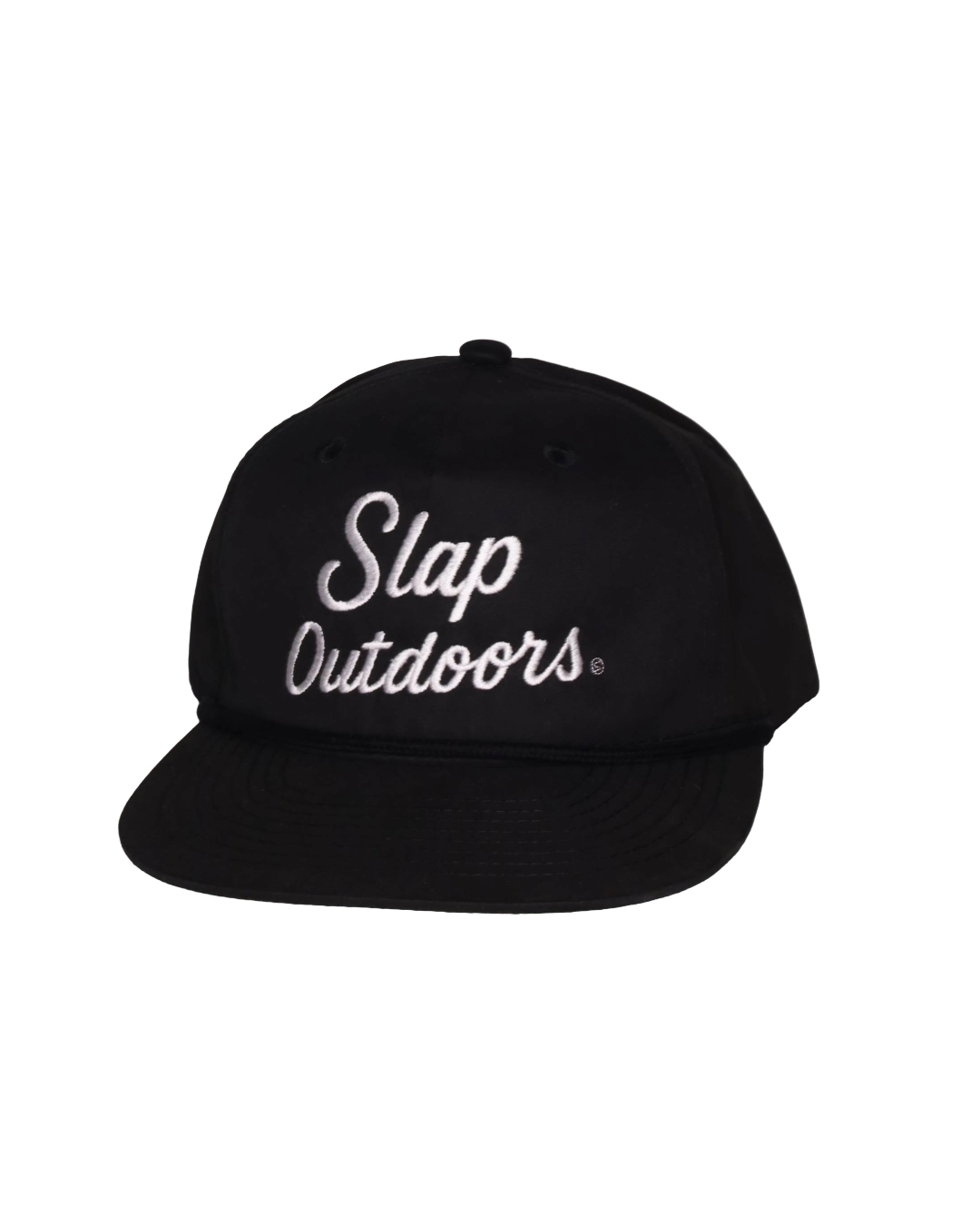 Black Scripted Slap Outdoors